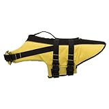 TRIXIE Hunde-Schwimmweste XS: 28 cm (bis 12 kg) neon-gelb – schnell trocknende Rettungsweste Hund...