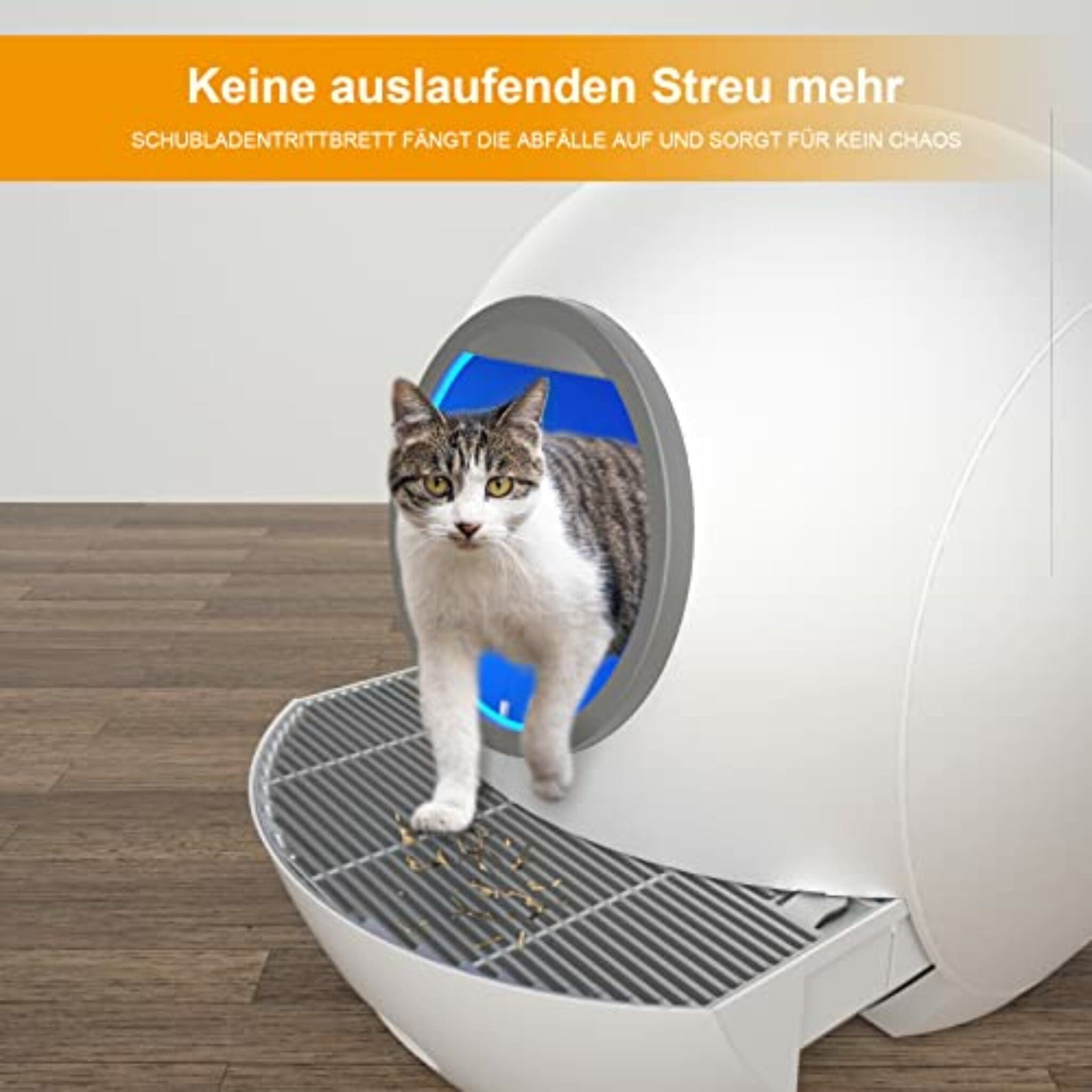 ELS PET Selbstreinigendes Katzenklo ExtraGroß Automatische Katzentoilette mit App tierfalt.de