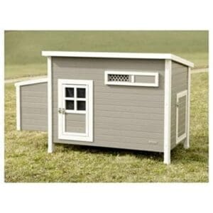 Kerbl ECO Kunststoff Hühnerstall Barney | Recyclingmaterial 60% Kunststoff / 40% Holz | Wasserdicht |  Wetterbeständig