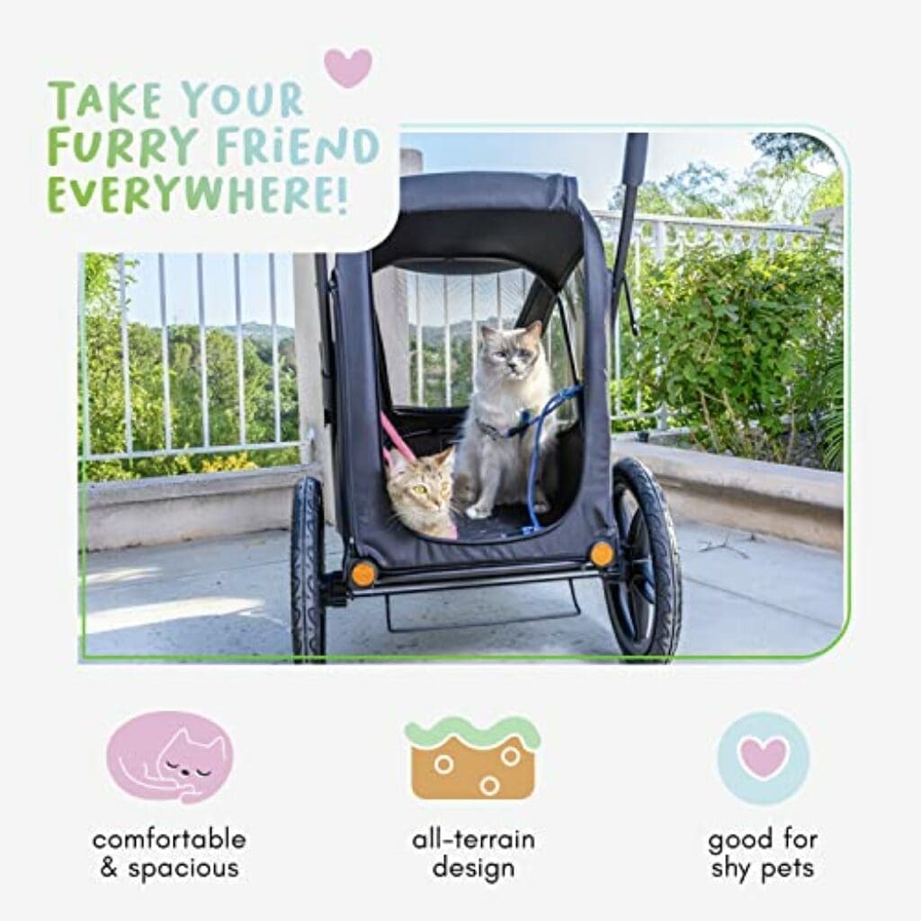 Petique Breeze Hundebuggy Wandelbar zu Fahrradanhänger tierfalt.de