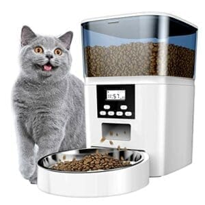 TOMXCUTE Futterautomat | 4L | Für Katze und Hund | Sprachaufzeichnung