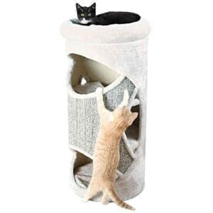 Trixie 43376 Cat Tower Gracia | 85 cm | lichtgrau/grau-meliert