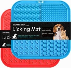 Jisile Leckmatte Hund | 2er Pack Leckmatten | Mit superstarker Saugkraft