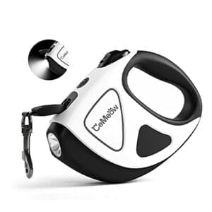 CeMeow Hundeleine Ausziehbar 5M | Mit Taschenlampe | Knopf für Bremse und Lock Sicherheitssystem