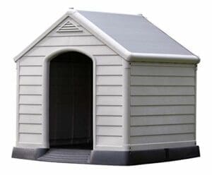 CURVER Hundehütte | grau | wasserdicht & UV-beständig | PVC | 95 x 99 x 99 cm