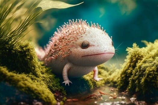 Axolotl im Aquarium