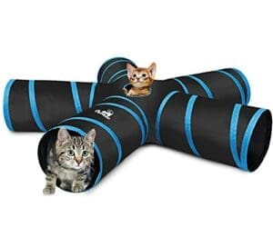Pawaboo Katzetunnel | Premium-5-Wege-Tunnel | Erweiterbar | Zusammenklappbar