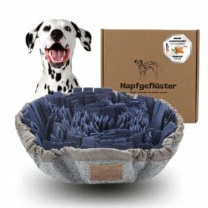 Napfgeflüster Schnüffelteppich BALU | Intelligenzspielzeug für Hunde | Mit 2 Saugnäpfen fixierbar