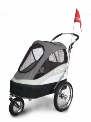 Innopet Tierbuggy | gratis Regen- und Windabdeckung | Hunde-Tragetasche