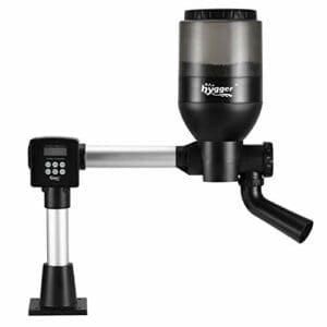 hygger Automatischer Futterspender für Teichfische | LCD-Steuerung | Kapazität 5,5 l | DC 12 V