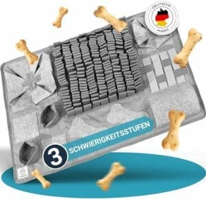 PFOTENGUT® Schnüffelteppich für Hunde | Inkl. 11 Trainingselemente und 3 Schwierigkeitsstufen