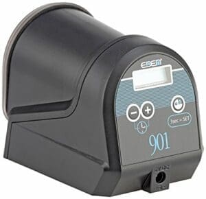 EDEN 57434 901 Futterautomat | Automatisierter Futterspender zur Fütterung von Aquarienfischen im Aquarium | 12 Futterausgaben
