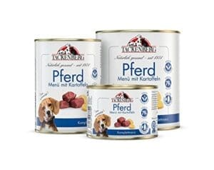 TACKENBERG Pferd mit Kartoffeln Nassfutter Dose für Hunde