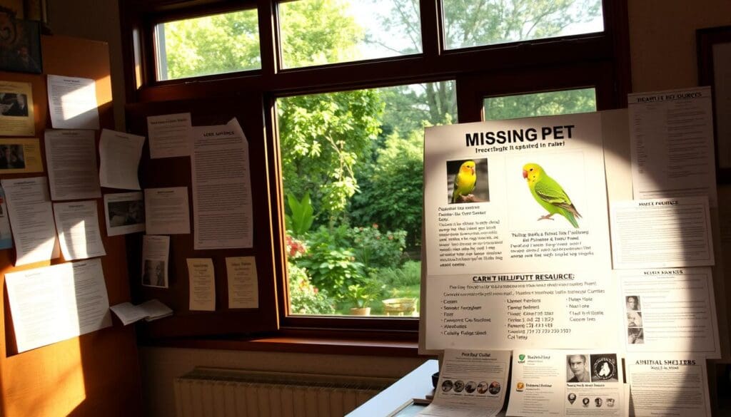 Hilfsangebote zur Suche nach einem Wellensittich