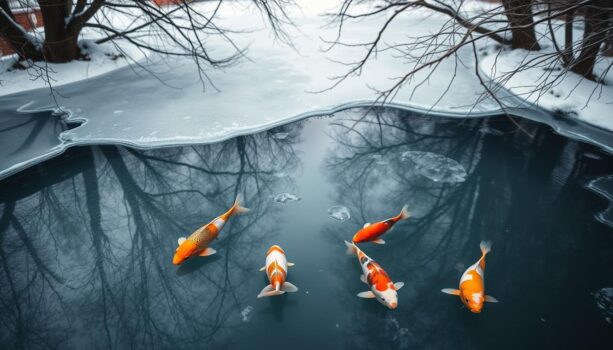 Fische im Gartenteich überwintern