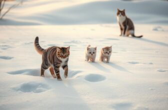 Gefahren für Katzen im Schnee