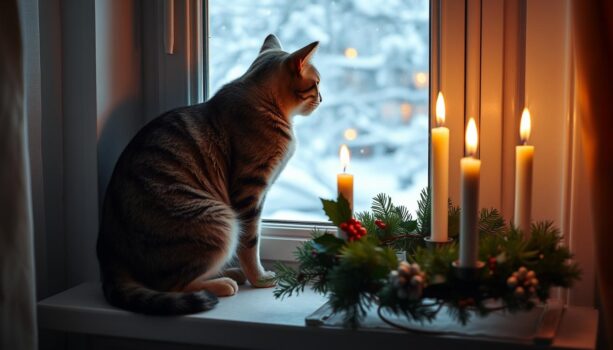 Gefahren für Katzen in der Adventszeit