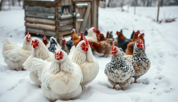 Hühner im Schnee Tipps