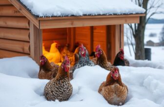 Hühnerstall im Winter isolieren