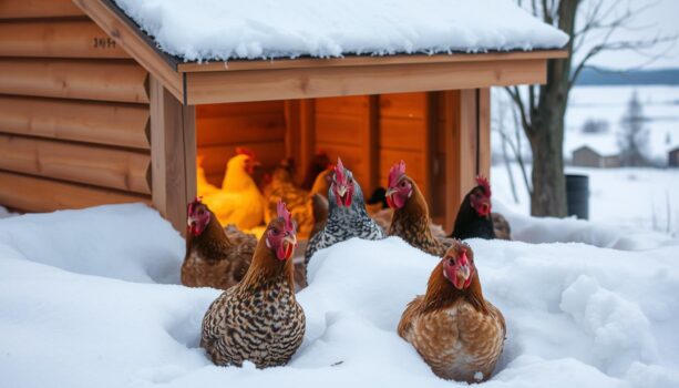 Hühnerstall im Winter isolieren