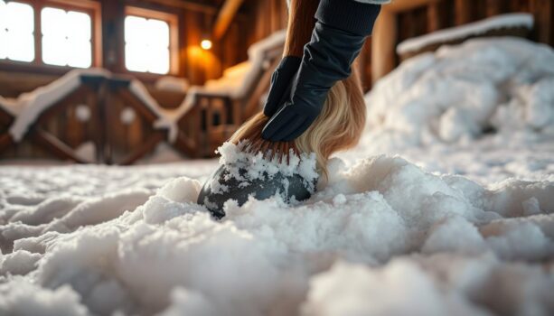 Hufpflege für Pferde im Winter