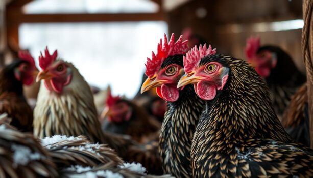 Krankheiten bei Hühnern im Winter erkennen