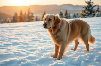 Pfotenpflege für Hunde im Schnee