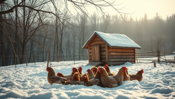 Schutz für Hühner vor Räubern im Winter