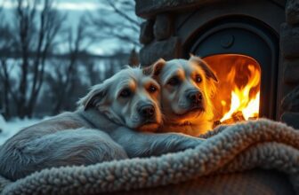 So schützt du alte Hunde im Winter