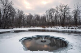 Teich im Winter eisfrei halten