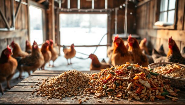 Winterfutter für Hühner auswählen