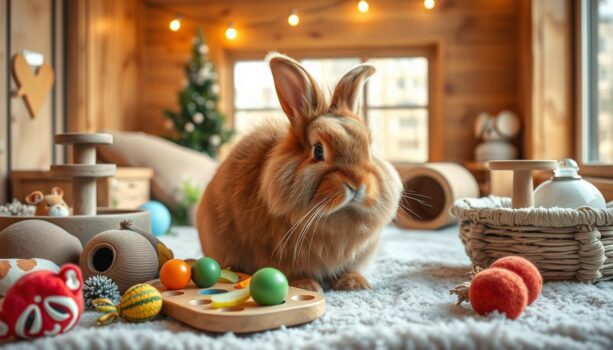 Beschäftigung für Kaninchen im Winter