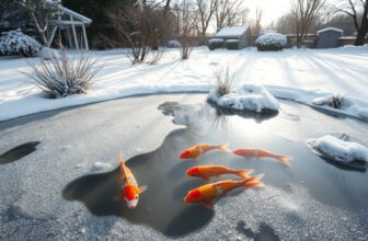 Fische im Gartenpool überwintern