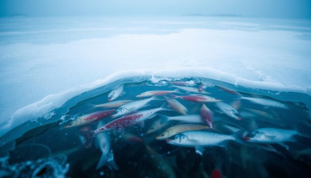 Gefahren für Fische im Winter vermeiden