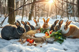 Kaninchen im Winter richtig füttern