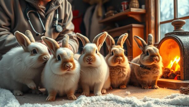 Kaninchenkrankheiten im Winter erkennen