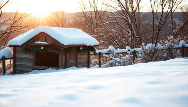 Kaninchenstall im Winter isolieren