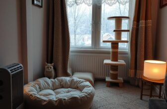 Rückzugsort für Katzen im Winter einrichten