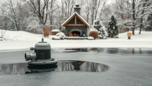 Teichtechnik im Winter richtig einsetzen